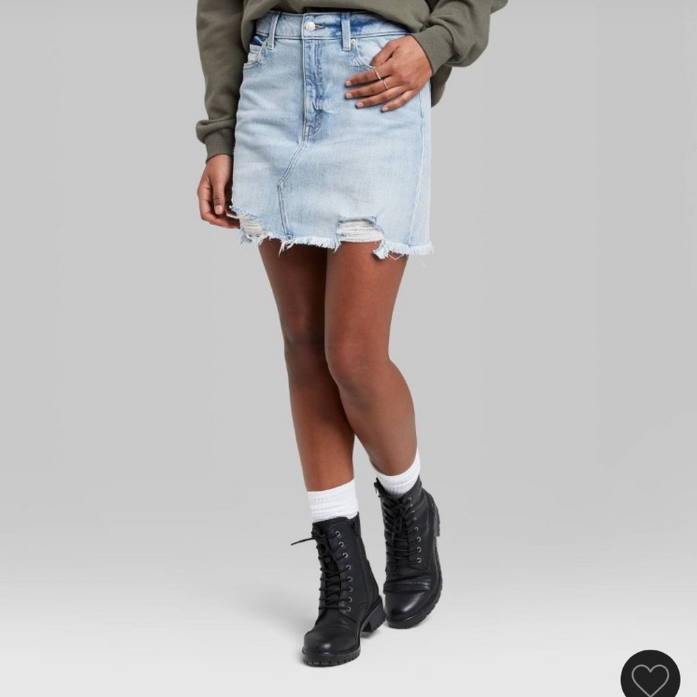 Wild fable jean skirt